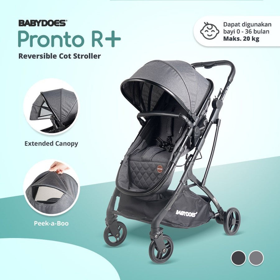 BABYDOES STROLLER CH 2252 PRONTO R + REVERSIBLE COT STROLLER