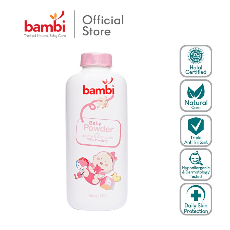 BAMBI Baby Powder Bedak Bayi 250 g