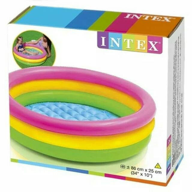 INTEX Kolam Renang Anak Sunset Glow Baby Pool 86X25CM