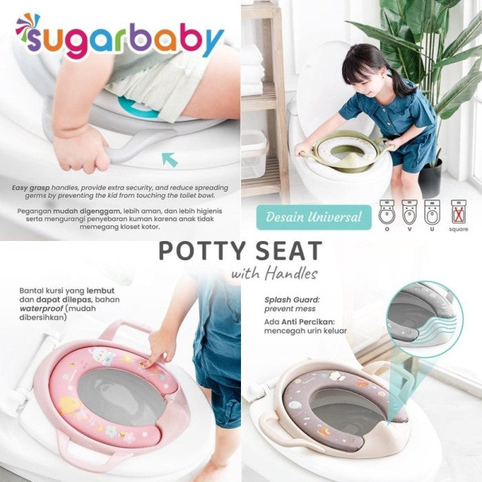 SUGAR BABY POTTY SEAT TRAINING RING CLOSET HANDLE DUDUKAN TOILET ANAK