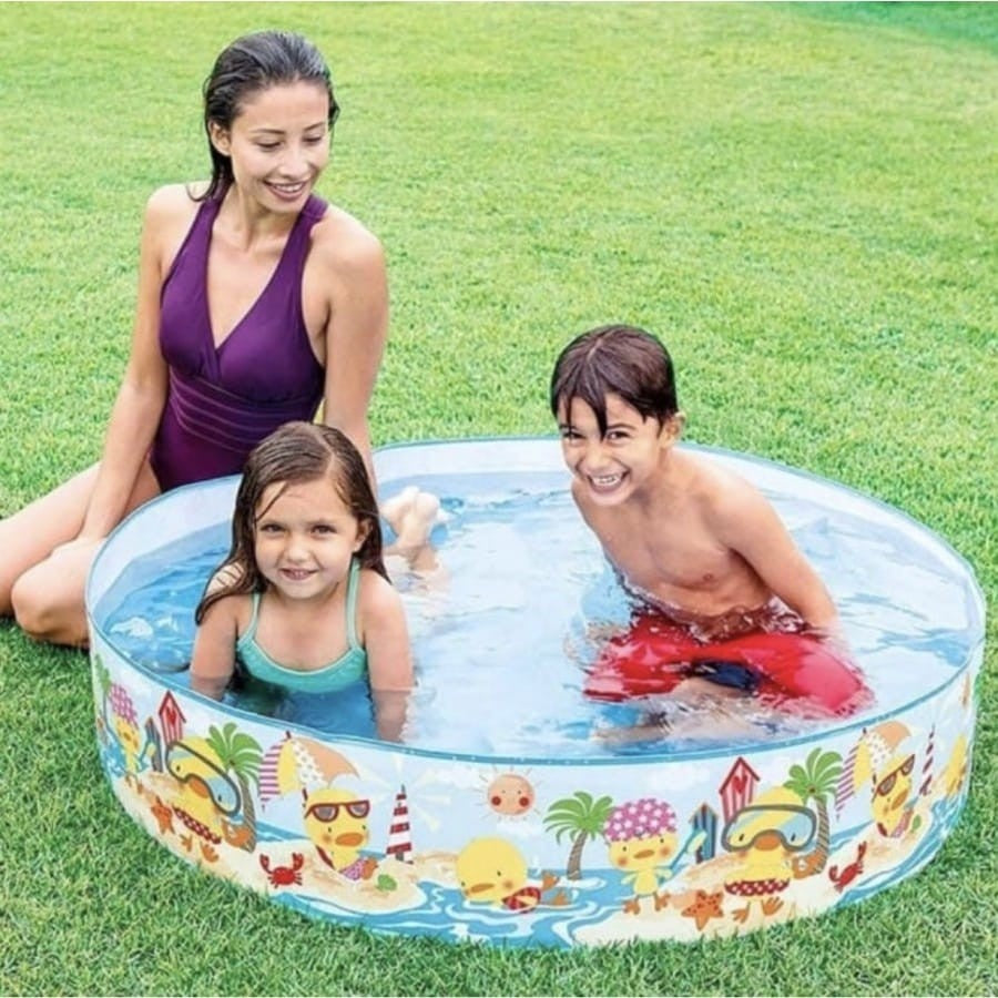 Intex 58477 Duckling Snapset Pool 122x25cm - Kolam Renang Anak