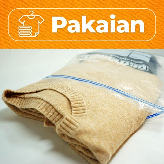 Bagus Zipperbag 20s 27x28 Double Lock Steril Food Grade