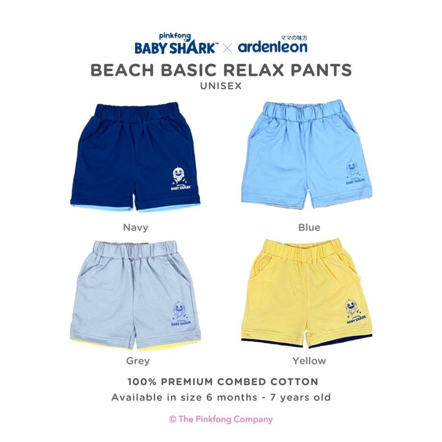 Ardenleon Pinkfong Baby Shark Beach Celana Anak Basic Relax Short