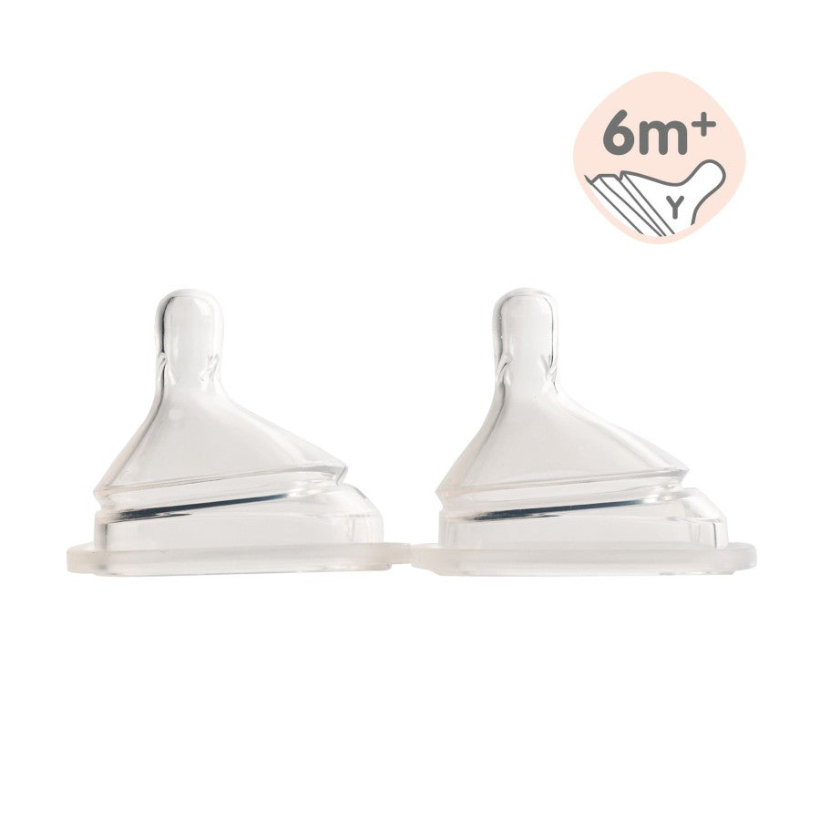 Hegen Teat (Extra Slow/Slow/Med/Fast/Thick) Flow Nipple Botol Hegen (2-pack)