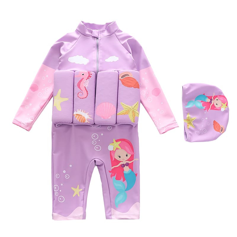 Baju Renang Anak Perempuan Dan Laki-laki Dengan Pelampung/ Baju Renang Apung/ Baju Renang Import
