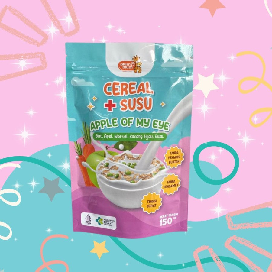 Plum & Blum Cereal Buah / Susu Mpasi Pisang Apel Kurma BB Booster Sereal
