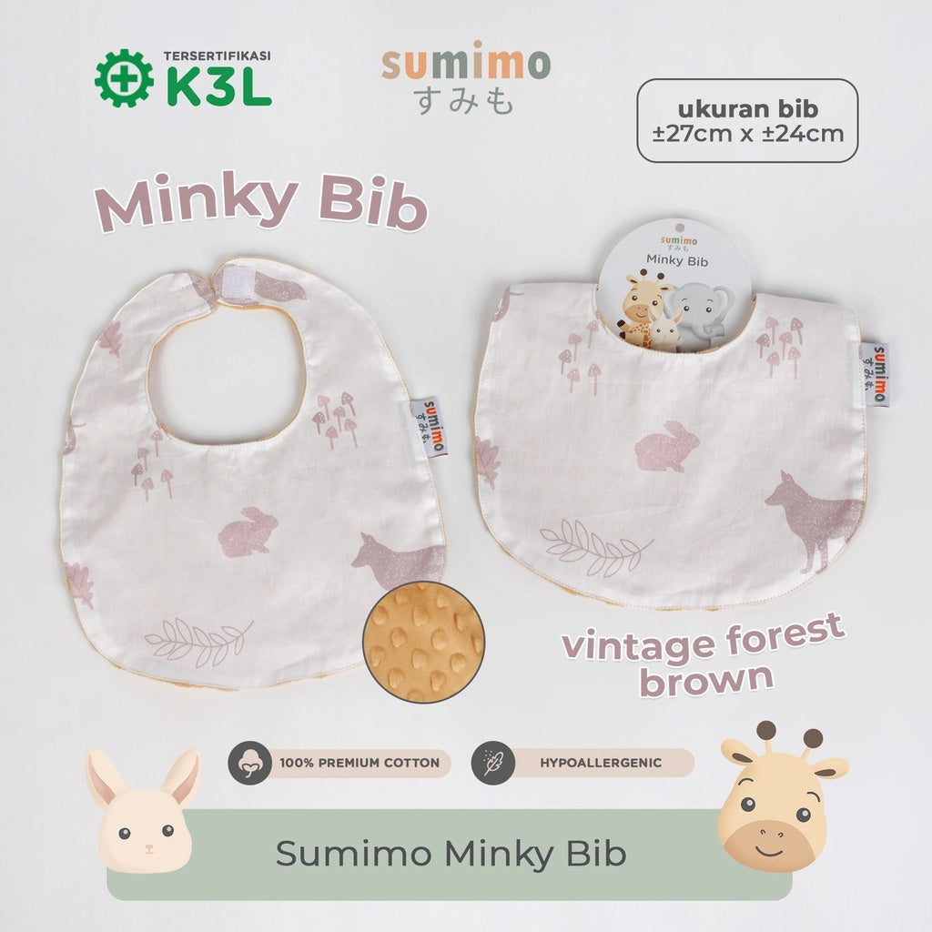 Sumimo Minky Bib Celemek Bayi Bubble