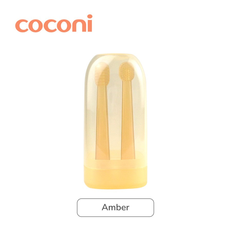 COCONI Baby Oral Care Pembersih Mulut Bayi Sikat Lidah isi 2 pcs