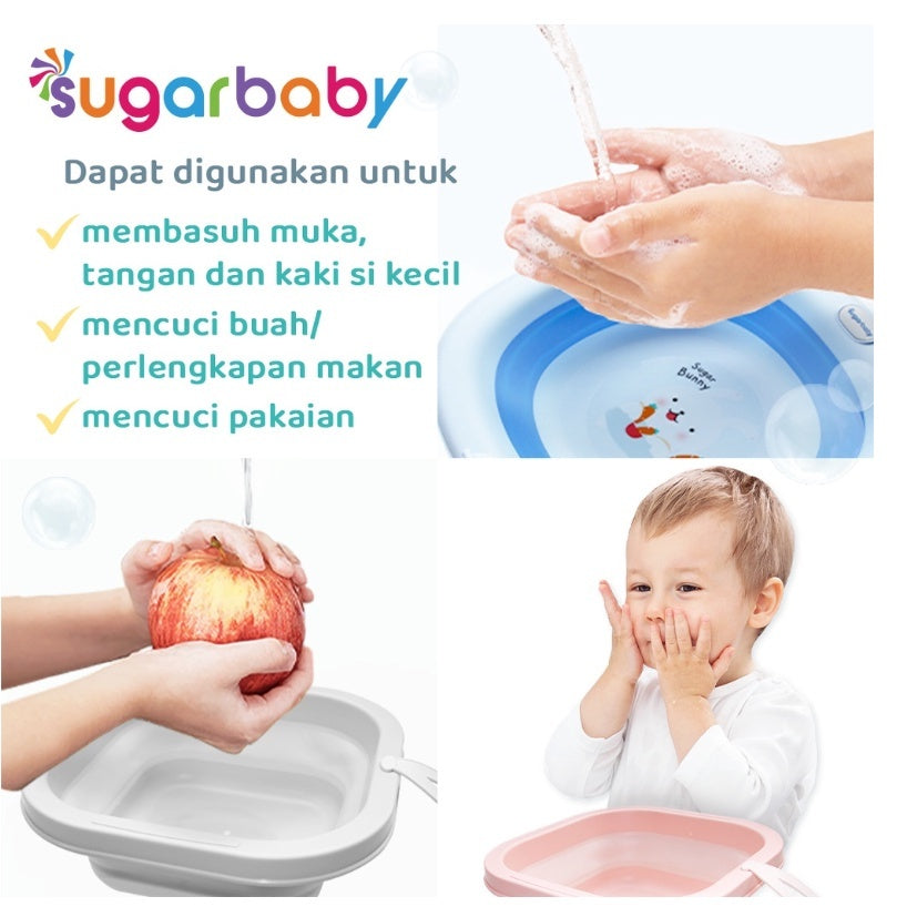 Sugar Baby Foldable Baby Wash Basin/Baskom Lipat Bayi/Ember Lipat