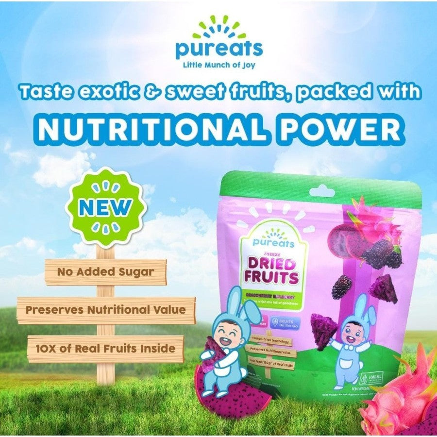 Pureats Freeze Dried Fruits - Snack Buah Kering Balita
