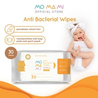 Momami Baby Antibacterial Wipes - Tisu Basah Anti Bakteri Bayi 10s 30s 60s