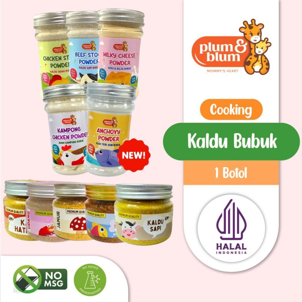 Plum & Blum Kaldu Bubuk Sapi Ayam Kampung No MSG - 100 grm