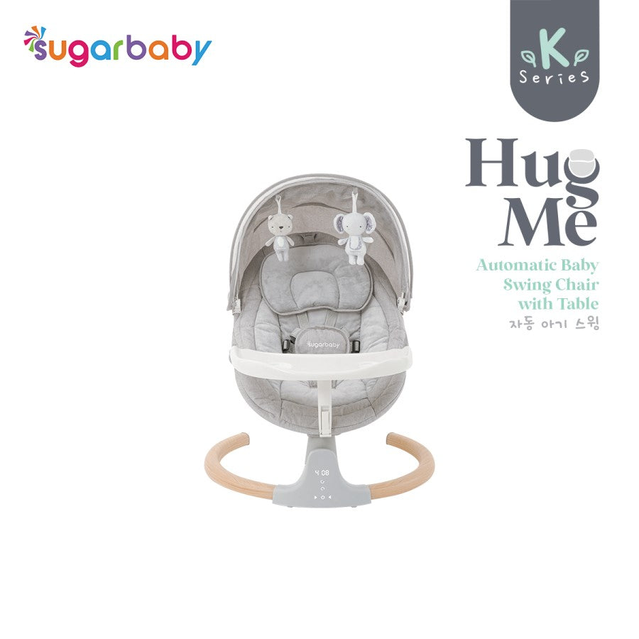 SUGAR BABY Hug Me Automatic Baby Swing Bed / Ayunan Bayi / K series with Table