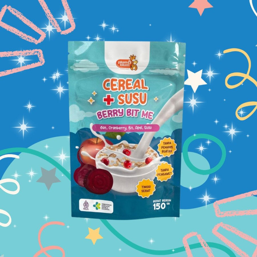 Plum & Blum Cereal Buah / Susu Mpasi Pisang Apel Kurma BB Booster Sereal