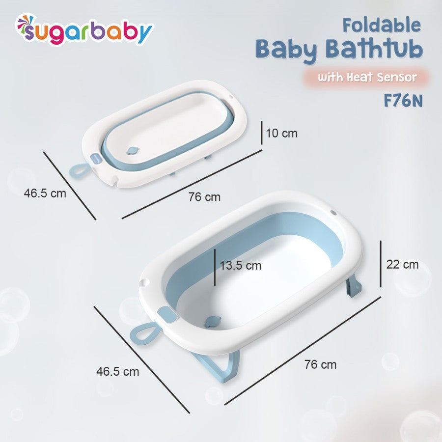 SUGAR BABY Foldable Baby Bathtub with Heat Sensor F76 / bak mandi bayi TANPA BANTAL