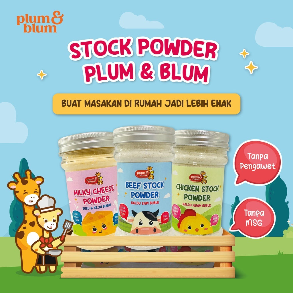 Plum & Blum Kaldu Bubuk Sapi Ayam Kampung No MSG - 100 grm