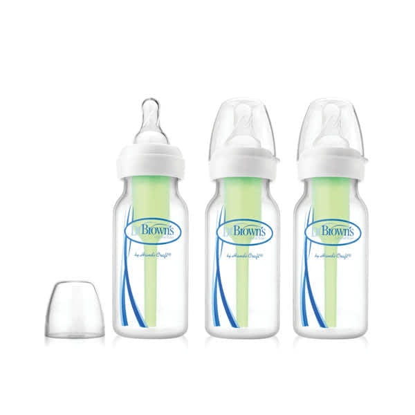 Dr.Brown's 2oz / 60 ml, 4oz / 120 ml. 8oz / 240 ml PP Narrow Neck "Options+", 1-Pack / Botol Susu