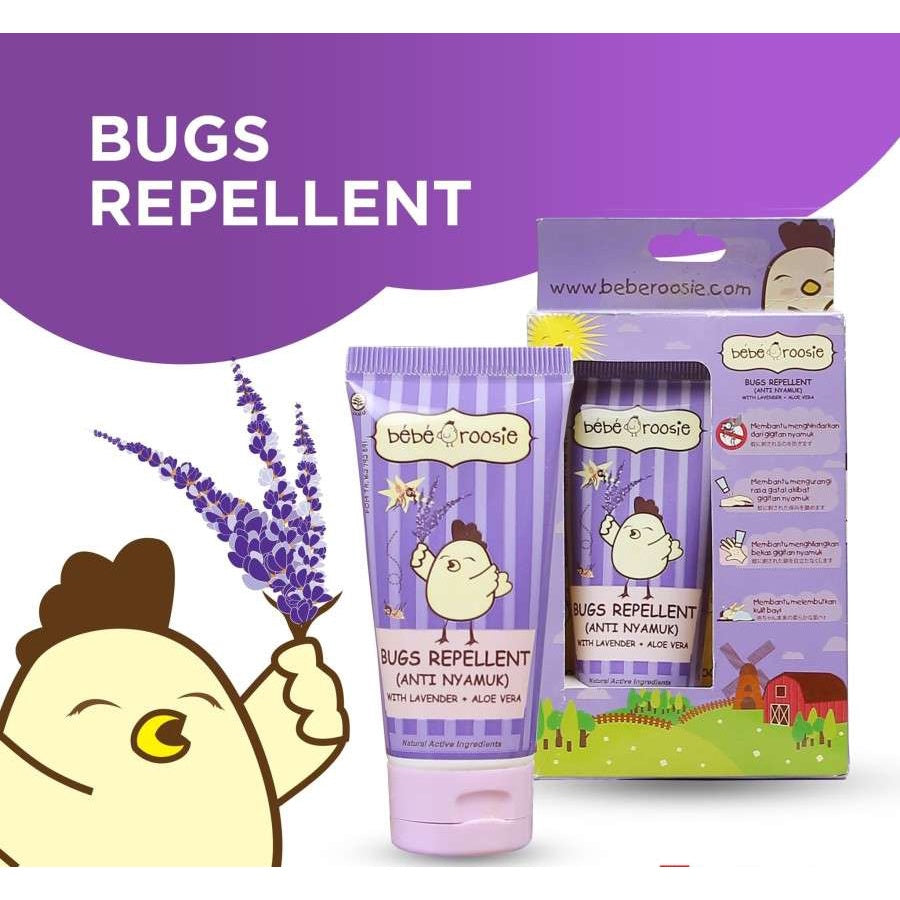 Bebe Rossie Bugs Cream 60Gr Purple