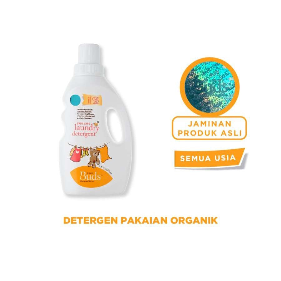 Buds Organics Baby Safe Laundry Detergent - Deterjen Pakaian Bayi Anak 1000Ml