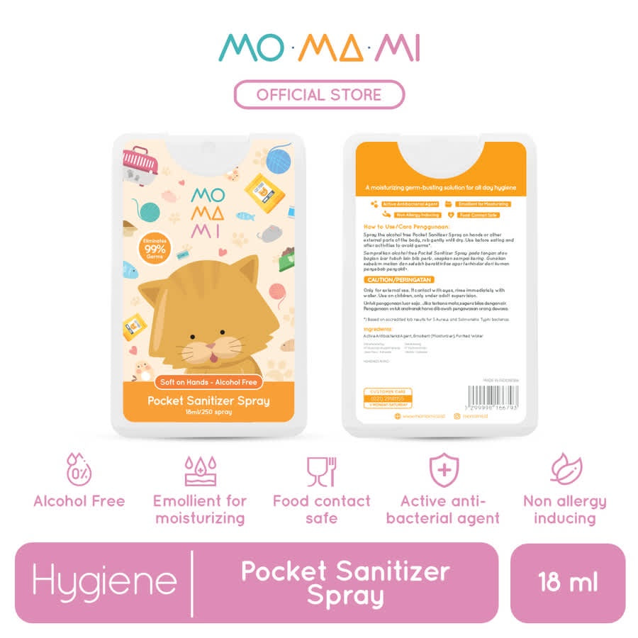 Momami Pocket Sanitizer Cat
