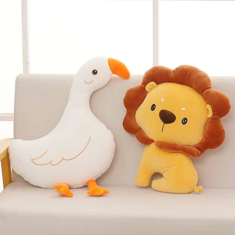 Boneka Animal Bantal Lion Whale Crab Goose Soft