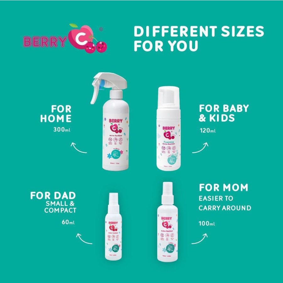 Berry c foaming active sanitizer 60ml - BerryC 60 ml