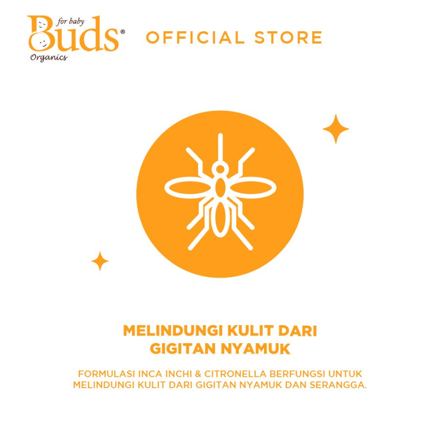 Buds Organics Mozzie Clear Lotion Everyday - Lotion Anti Nyamuk Bayi 75Ml