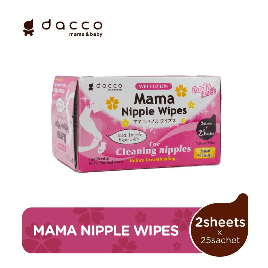 Dacco Mama Nipple Wipes 25 Sachet