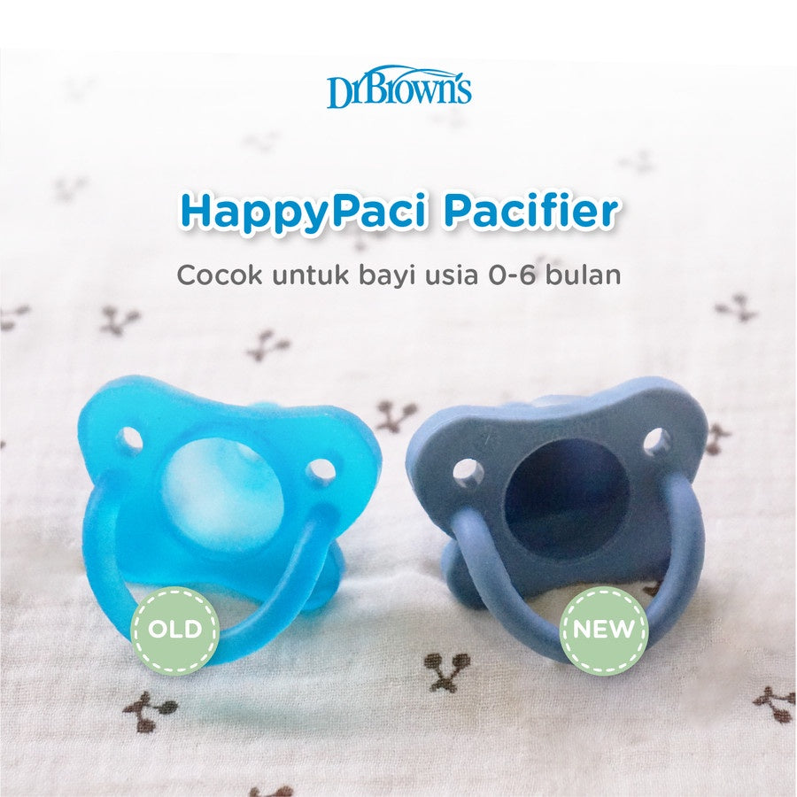 Dr.Brown's HappyPaci One-Piece Silicone Pacifier 0m+