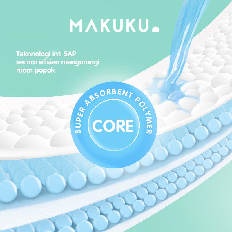 MAKUKU Air Diapers Comfort Pants XXL 28 Popok Celana SAP Anti Gumpal