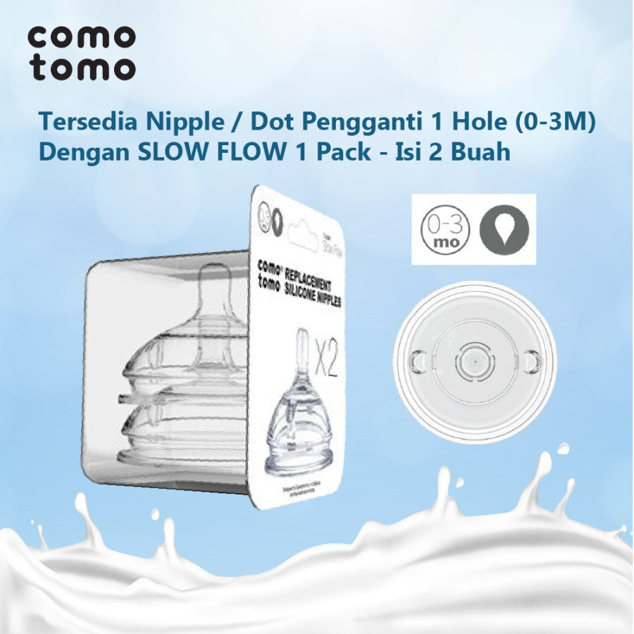 Comotomo Replacement Nipple Twin Pack