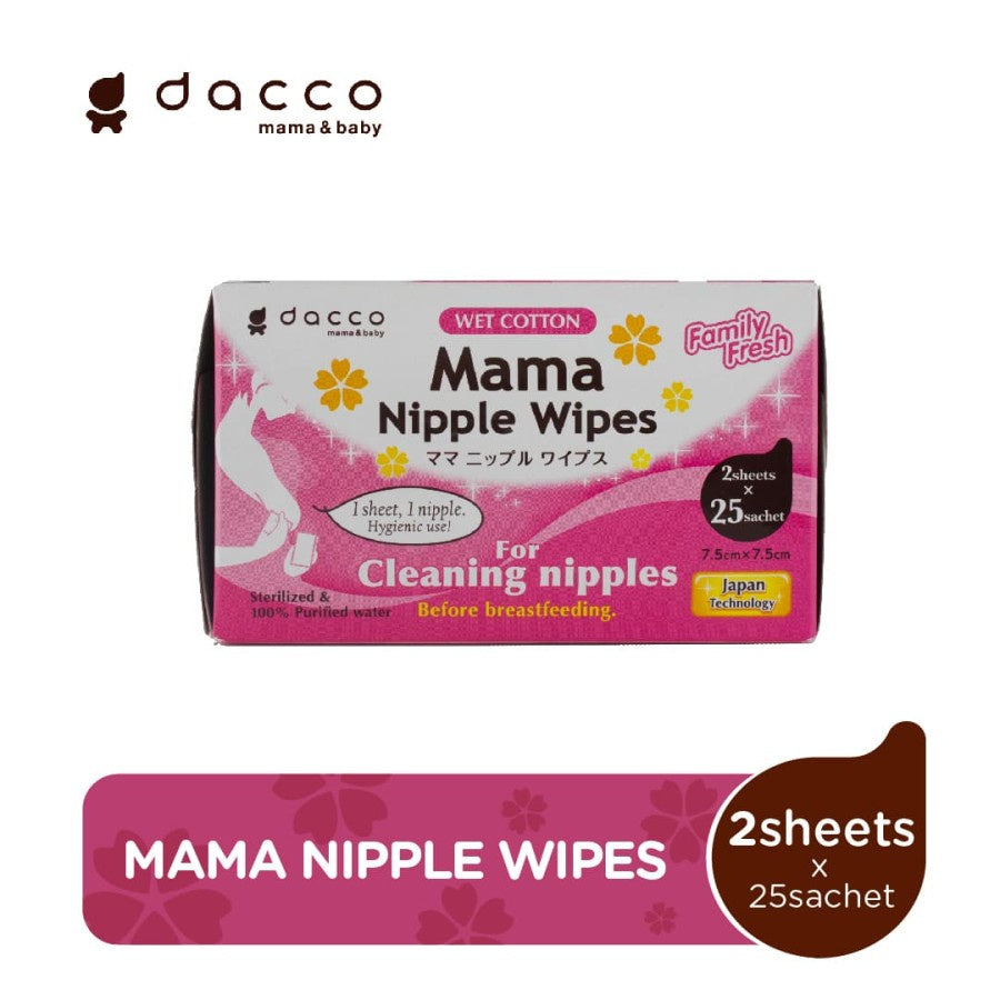 Dacco Mama Nipple Wipes 25 Sachet