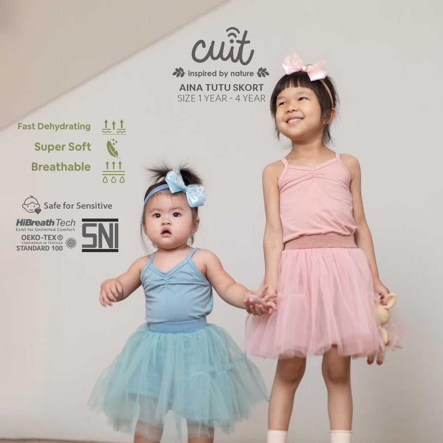 CUIT Baby 1 - 5 Tahun Arumi Tanktop Ballet Aina Tutu Skort ( Rok Celana)
