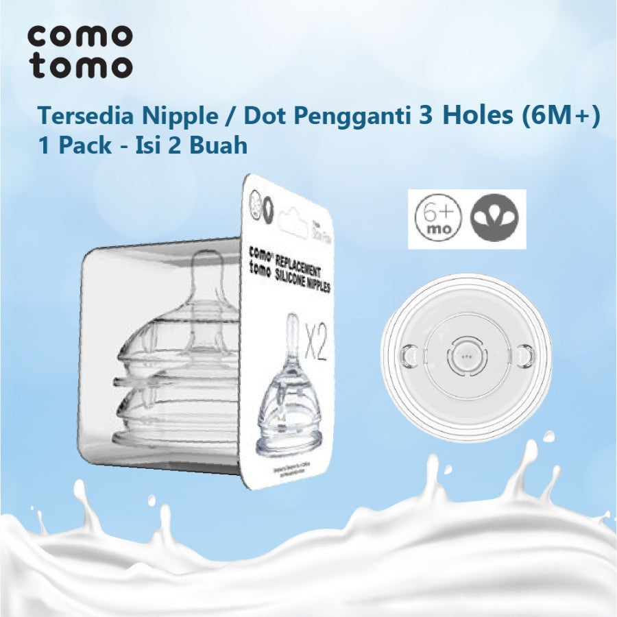 Comotomo Replacement Nipple Twin Pack
