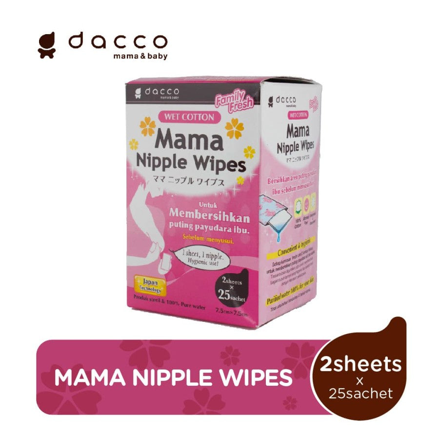 Dacco Mama Nipple Wipes 25 Sachet