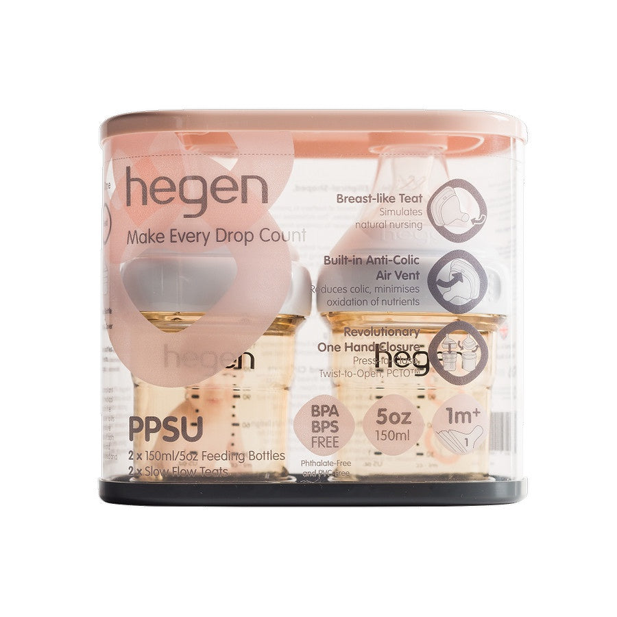 Hegen PCTO™ 150ml/5oz Feeding Bottle PPSU (2-Pack)