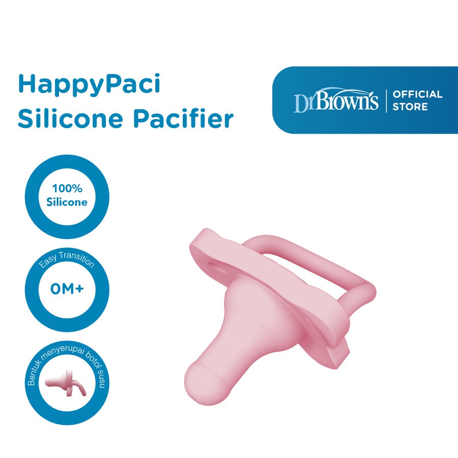 Dr.Brown's HappyPaci One-Piece Silicone Pacifier 0m+