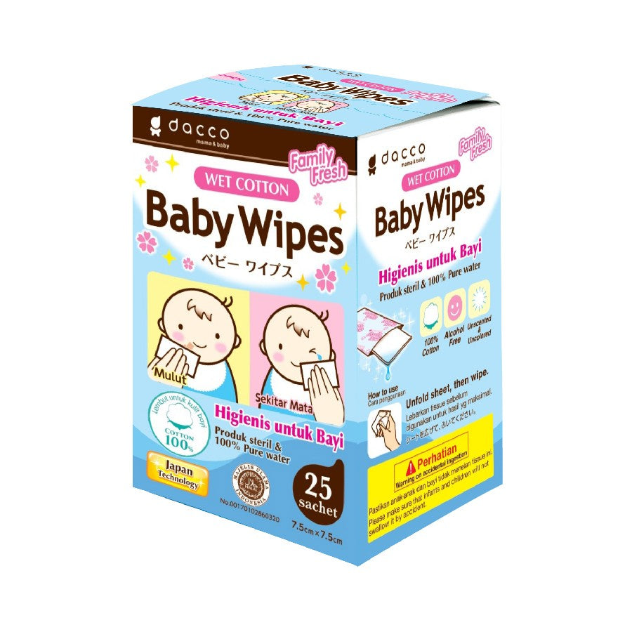 Dacco Baby Wipes Isi 25 Sachet