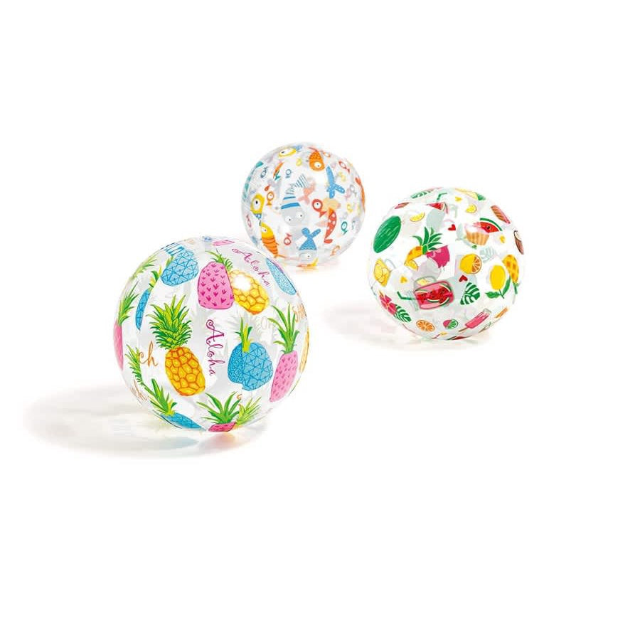 Mainan anak Bola Pantai Lively Print Beach Balls 51 cm INTEX