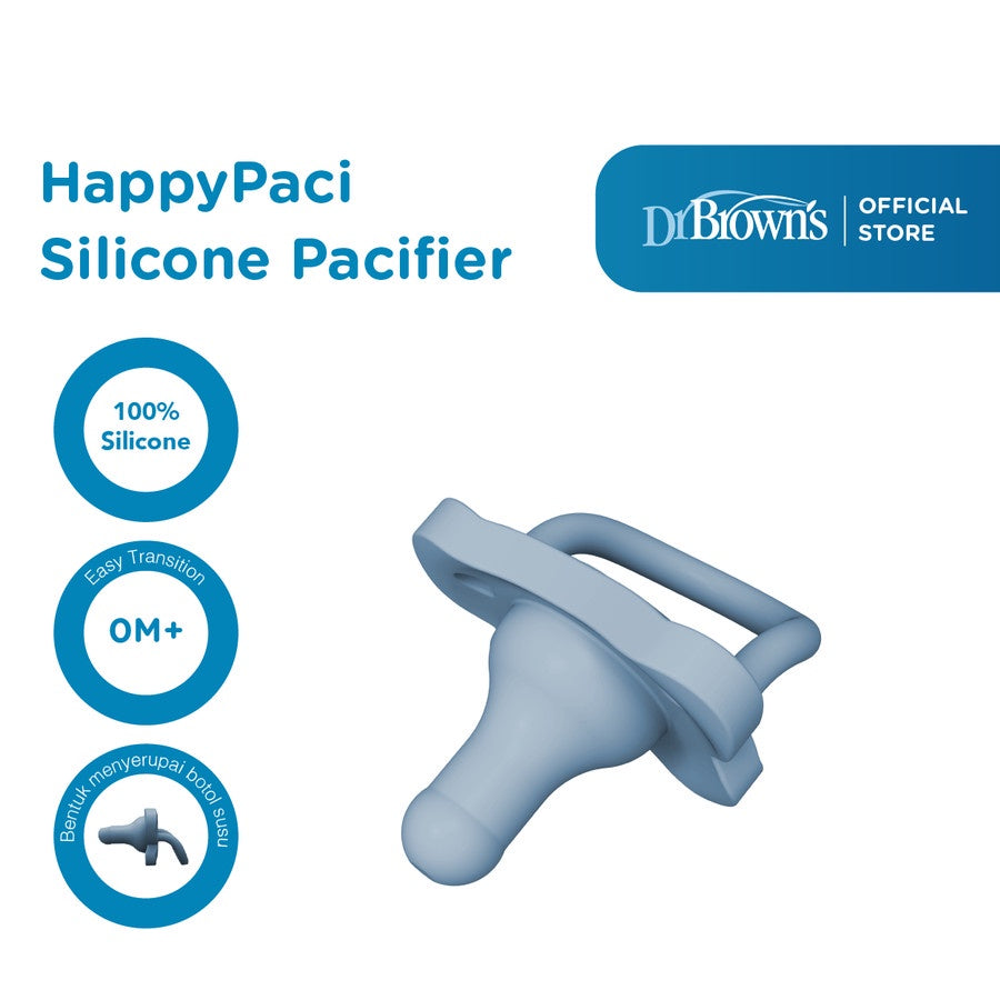 Dr.Brown's HappyPaci One-Piece Silicone Pacifier 0m+