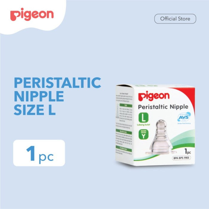 Pigeon Peristaltic Slim Neck Nipple 1 box Dot Bayi