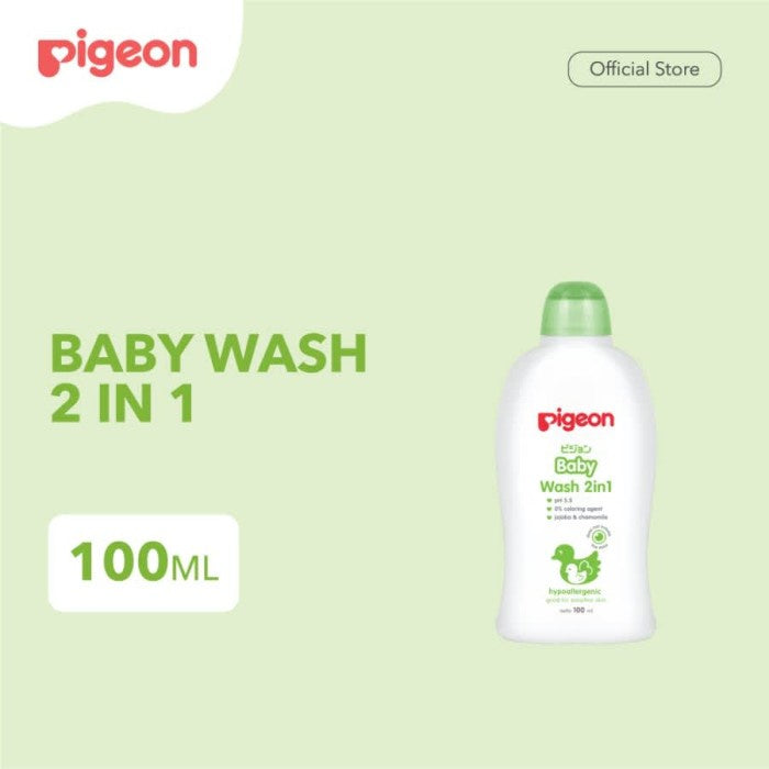 PIGEON Baby Wash Chamomile 100Ml | Shampoo & Sabun Cair Bayi