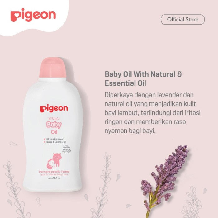 PIGEON Baby Oil With Natural & Essensial Oil 100ML