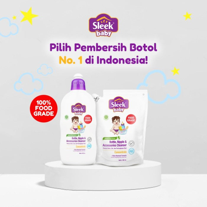 Sleek Baby Bottle Nipple & Accessories Cleanser Botol