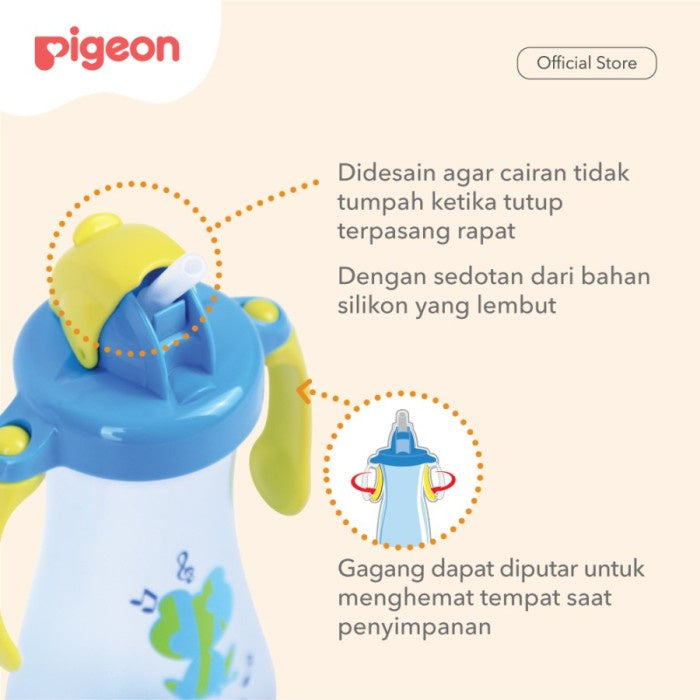 PIGEON Tall Straw Bottle | Botol Minum Bayi