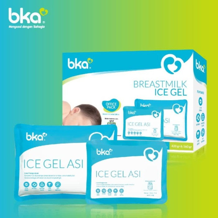 Ice Gel Bka Office Pack isi 2 (420+160gr) pendingin asi