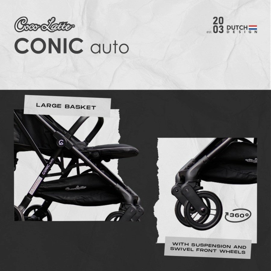 Stroller Cocolatte CL - CB 70152 SN Conic Auto / Kereta Bayi AutoFold