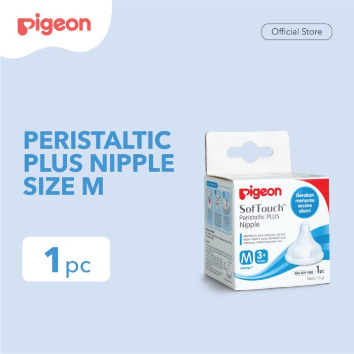 PIGEON Dot Peristaltic Plus Size SS, S, M, L, XL Isi 1 Pcs | Dot Bayi Wide Neck