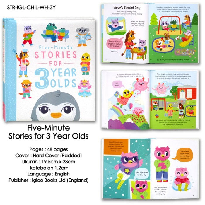 Five-Minute Stories for 1, 2, 3 Year Olds Buku Cerita Anak