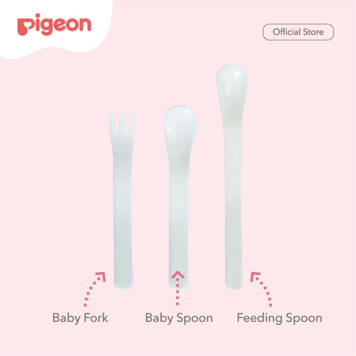 PIGEON Spoon and Fork Set | Sendok Garpu Bayi